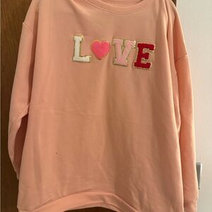 Women's Pink Love Sweatshirt